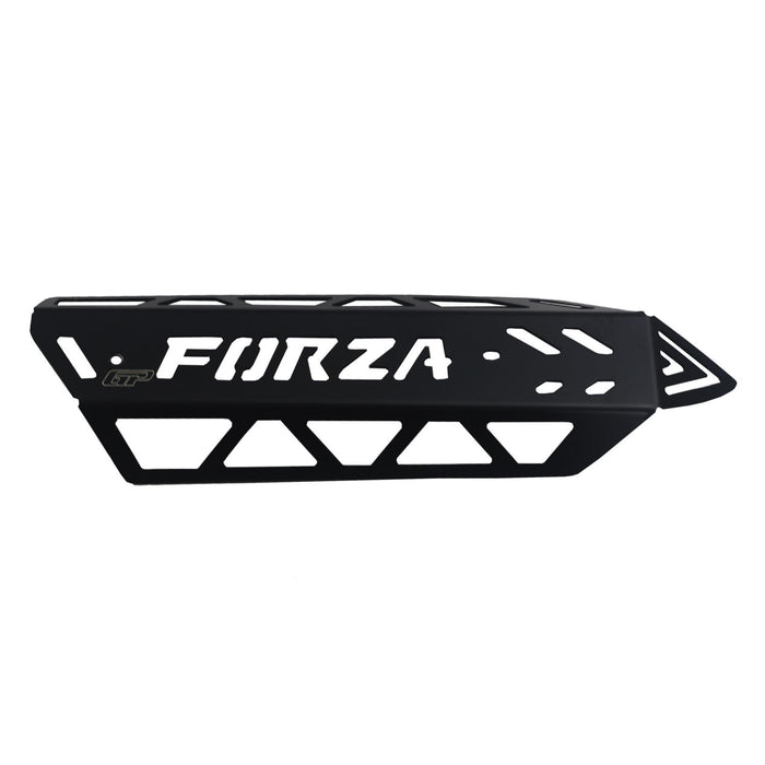 GP Kompozit Cubierta protectora de escape negra compatible con Honda Forza 250 / Forza 300 / NSS300 2018-2020 