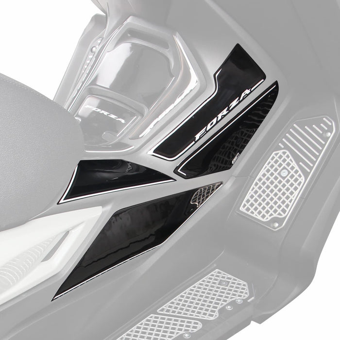 GP Kompozit Side Strip Tank Pad Gray Compatible For Honda Forza 250 / Forza 300 / Forza 350 / NSS300 / NSS350 2018-2024