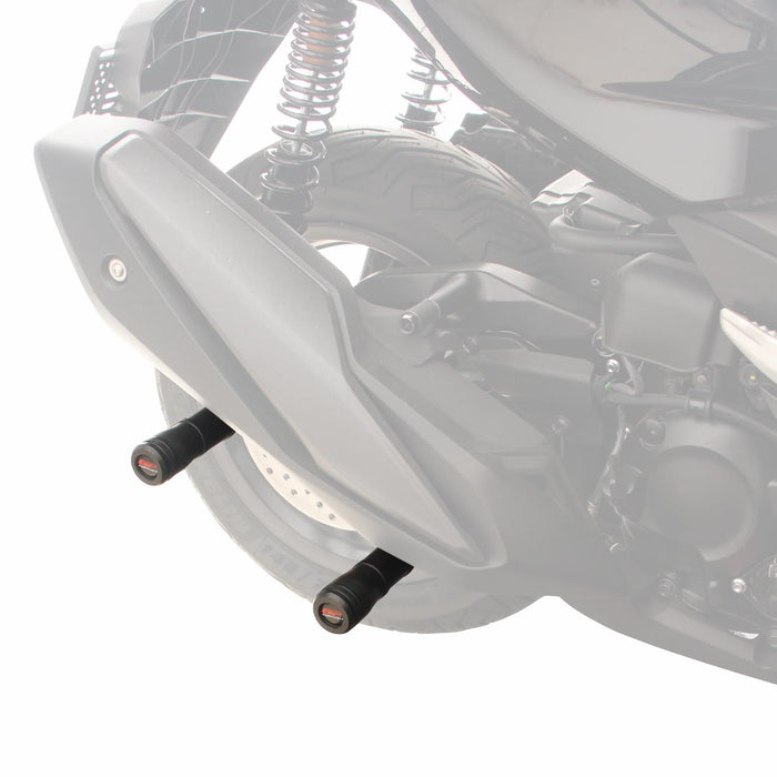 GP Kompozit Exhaust Crash Frame Slider Black Compatible For Honda Forza 250 / Forza 300 / Forza 350 / NSS300 / NSS350 2018-2024