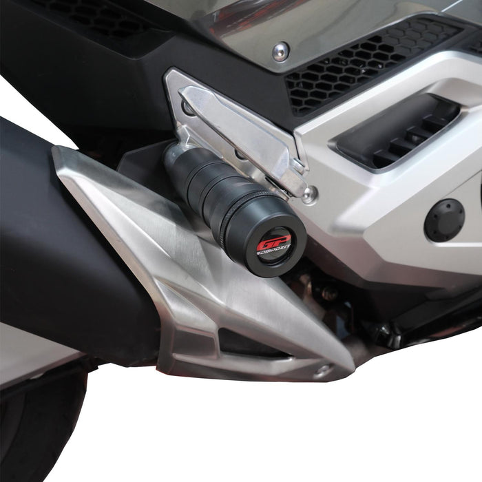 GP Kompozit Exhaust Crash Frame Slider Black Compatible For Honda Forza 750 / NSS750  2021-2024