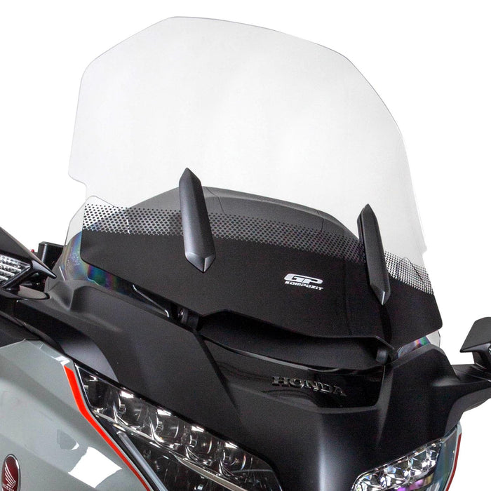 GP Kompozit Bagger de pare-brise sérigraphié fumé compatible pour Honda GL1800 Gold Wing 2018-2023 