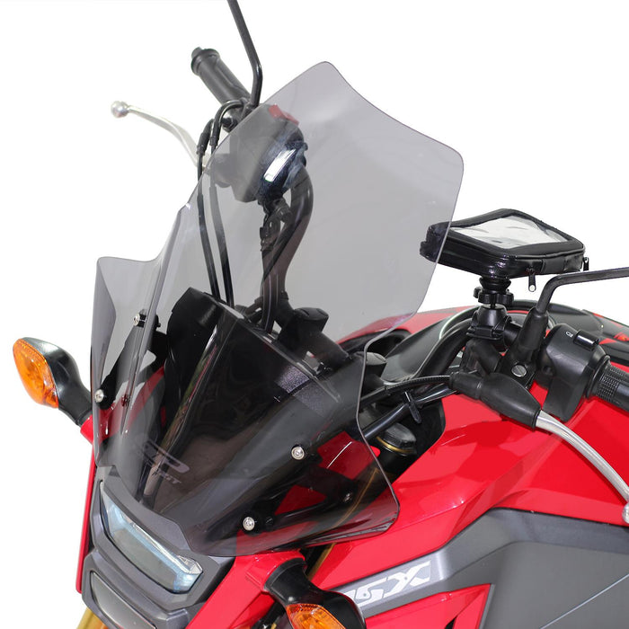 GP Kompozit Windshield Windscreen Black Compatible For Honda MSX125 2012-2018