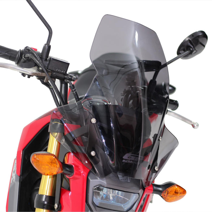 GP Kompozit Windshield Windscreen Black Compatible For Honda MSX125 2012-2018