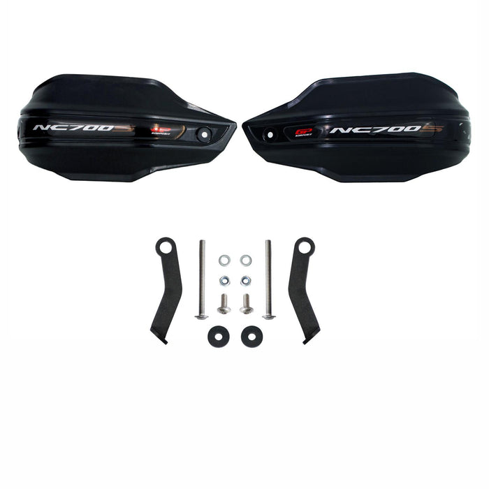 GP Kompozit Protège-mains en plastique noir compatible pour Honda NC700S 2012-2023 