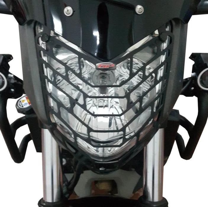 GP Kompozit Protector de faros delanteros negro compatible para Honda NC700S / NC750S / NC700X / NC750X 2012-2020 