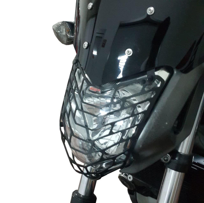 GP Kompozit Protector de faros delanteros negro compatible para Honda NC700S / NC750S / NC700X / NC750X 2012-2020 