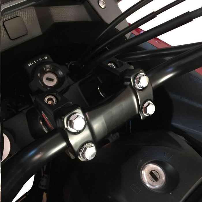 GP Kompozit Handlebar Riser Black Compatible For Honda NC700S / NC750S / NC700X / NC750X 2012-2023