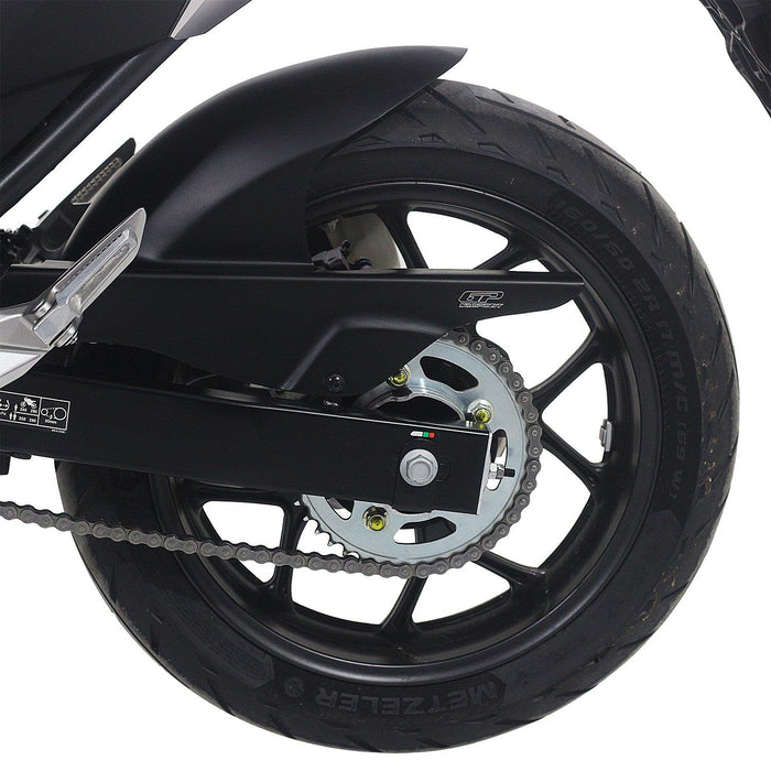 GP Kompozit Protector de cadena guardabarros trasero largo negro Compatible con Honda NC700S / NC750S / NC700X / NC750X 2012-2023 
