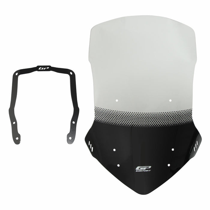 GP Kompozit Silkscreened Touring Windshield Windscreen Clear Compatible For Honda NC700X / NC750X  2012-2015