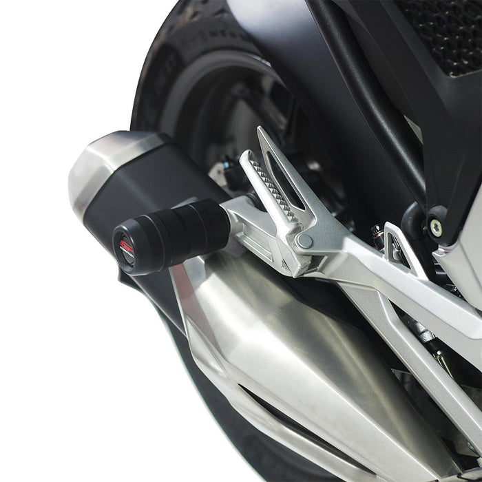 GP Kompozit Deslizador de marco de escape negro compatible para Honda NC700S / NC750S / NC700X / NC750X 2012-2023 