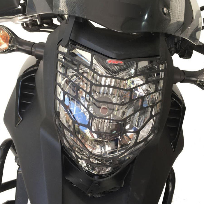 GP Kompozit Headlight Grille Guard Protector Black Compatible For Honda NC700S / NC750S / NC700X / NC750X 2012-2020