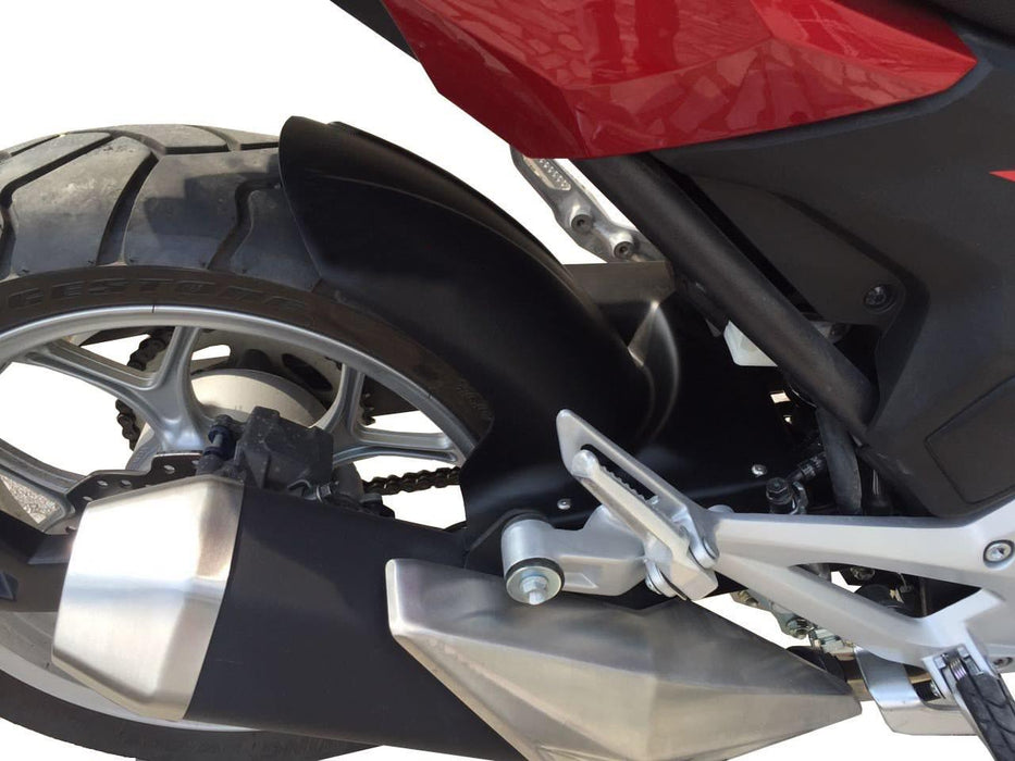 GP Kompozit Chain Guard Rear Fender Mudguard Black Compatible For Honda NC700S / NC750S / NC700X / NC750X  2012-2020