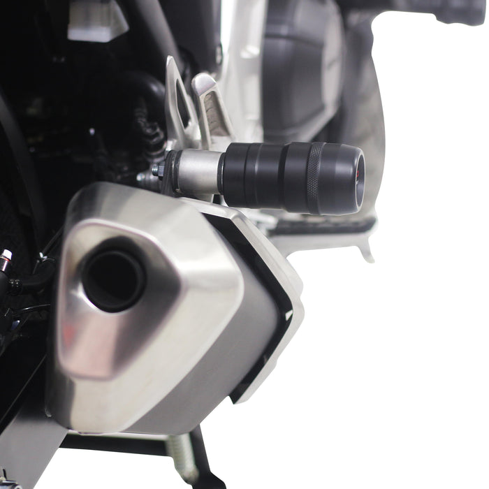 GP Kompozit Exhaust Crash Frame Slider Black Compatible For Honda NC700S / NC750S / NC700X / NC750X 2012-2024