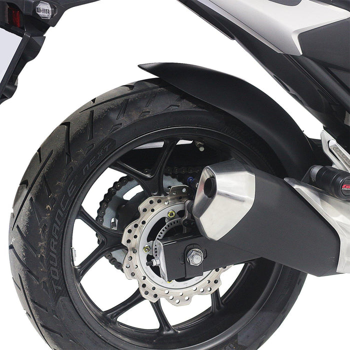 GP Kompozit Chain Guard Long Rear Fender Mudguard Black Compatible For Honda NC700S / NC750S / NC700X / NC750X 2012-2024