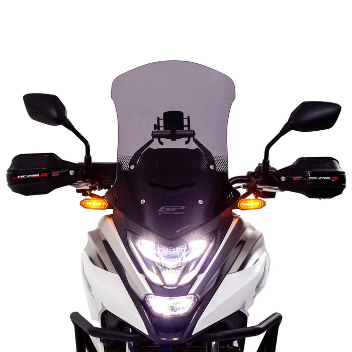 GP Kompozit Protège-mains en plastique noir compatible pour Honda NC750X 2012-2023 