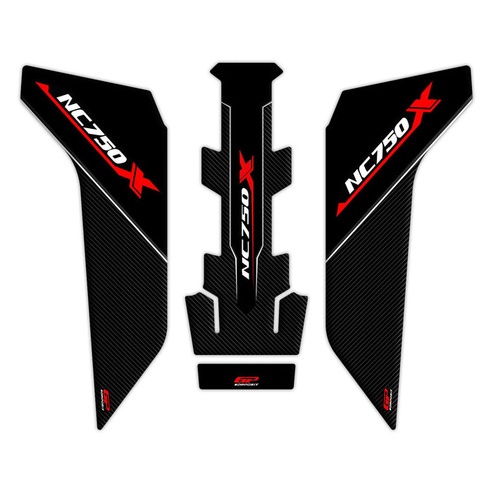 GP Kompozit Tank Pad Set Gray Compatible For Honda NC750X  2016-2020