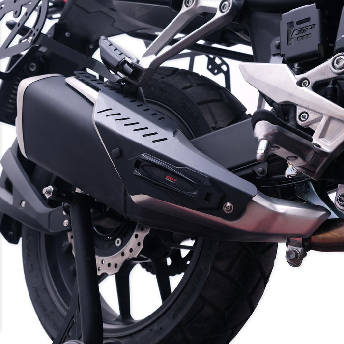 GP Kompozit Exhaust Guard Cover Black Compatible For Honda NX500 2025