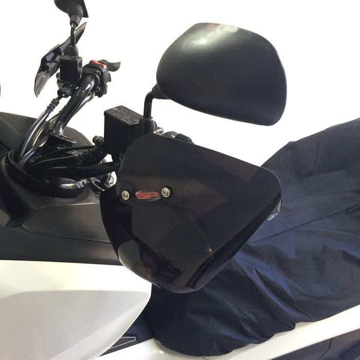 Protège-mains GP Kompozit noir compatible pour Honda PCX125 / PCX150 2014-2017 