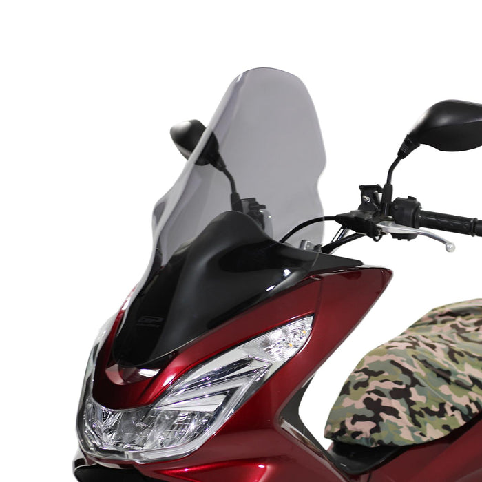 GP Kompozit Windshield Windscreen Smoked Compatible For Honda PCX125 / PCX150  2014-2017