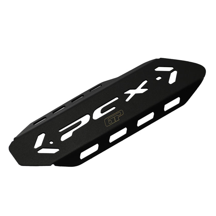 GP Kompozit Cubierta protectora de escape negra compatible con Honda PCX125 / PCX150 2018-2023 