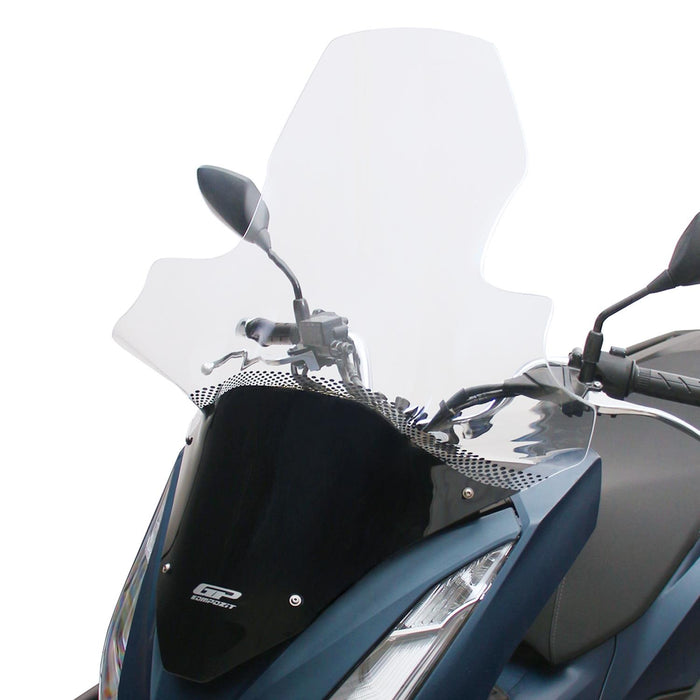 GP Kompozit Windshield Windscreen With Handguard Clear Compatible For Honda PCX125 / PCX150  2020-2024