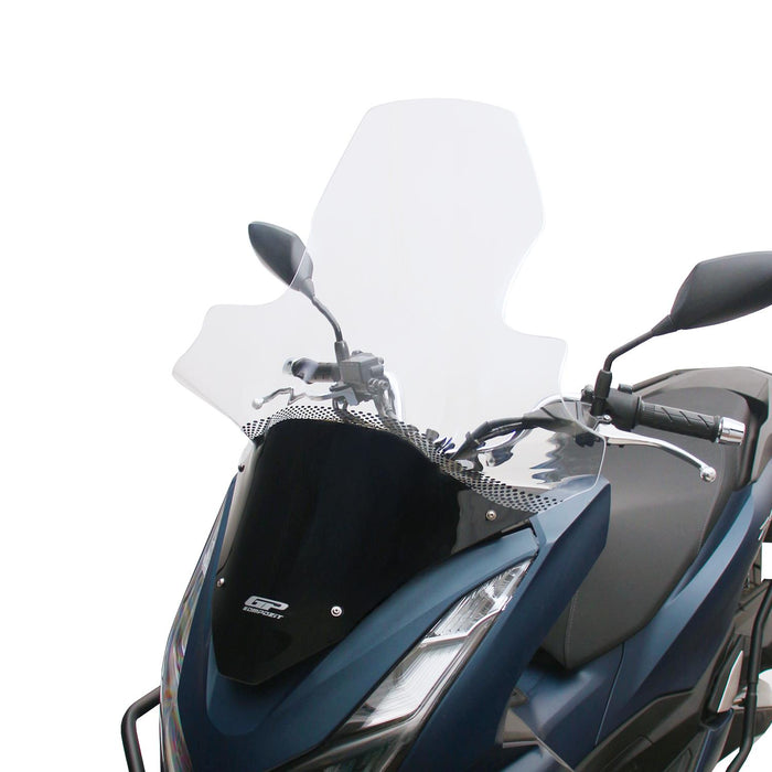 GP Kompozit Windshield Windscreen With Handguard Clear Compatible For Honda PCX125 / PCX150 2020-2024