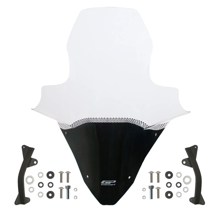 GP Kompozit Windshield Windscreen With Handguard Clear Compatible For Honda PCX125 / PCX150 2020-2024