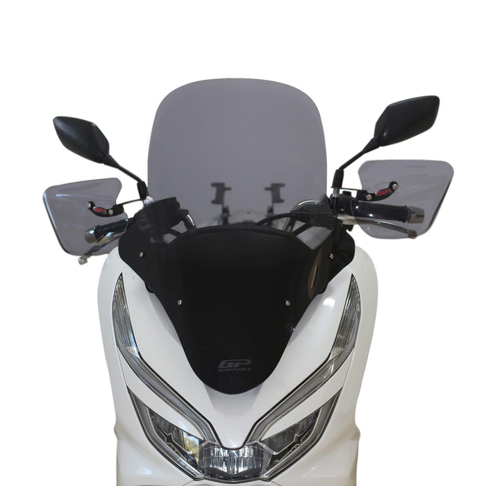 GP Kompozit Windshield Windscreen Black Compatible For Honda PCX125 / PCX150  2018-2020