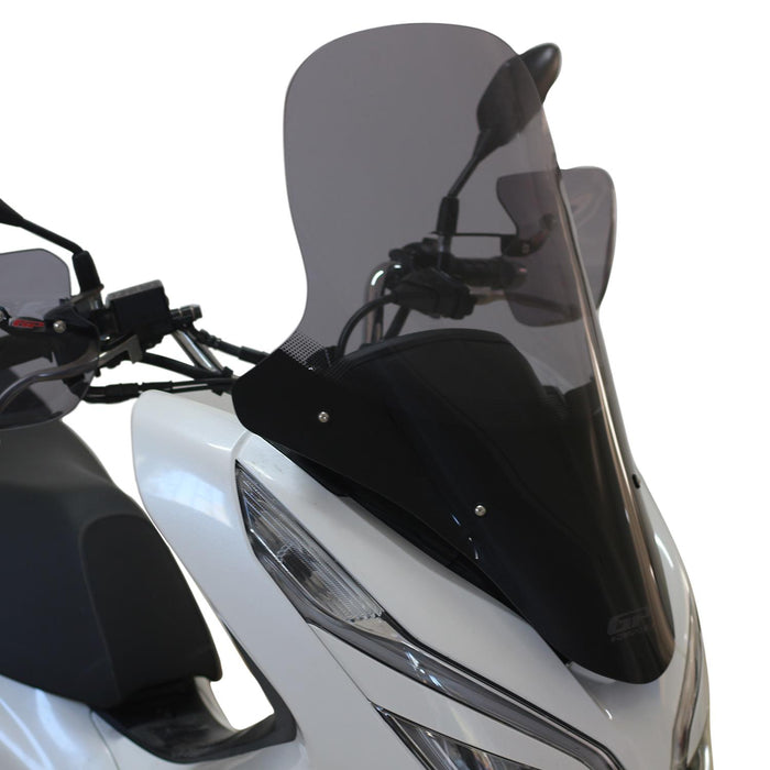 GP Kompozit Touring Windshield Windscreen Smoked Compatible For Honda PCX125 / PCX150 2018-2020