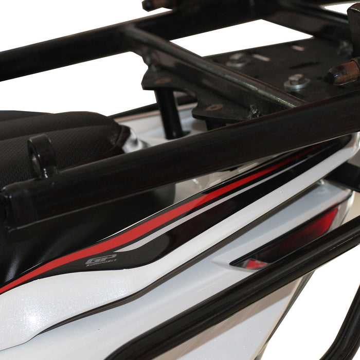 GP Kompozit Protection de réservoir arrière rouge compatible pour Honda PCX125 / PCX150 2021-2023 