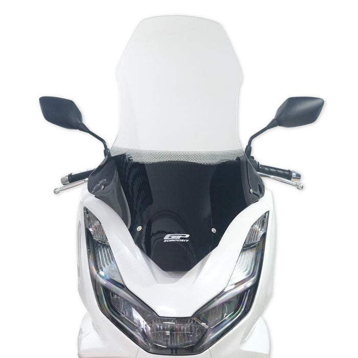 Cúpula de viaje GP Kompozit parabrisas transparente compatible con Honda PCX125 / PCX150 2021-2024