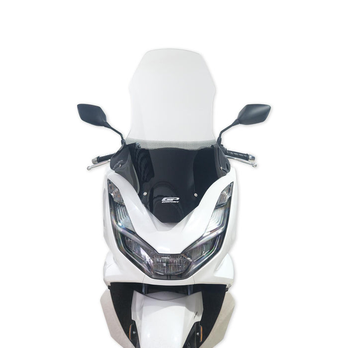 Cúpula de viaje GP Kompozit parabrisas transparente compatible con Honda PCX125 / PCX150 2021-2024