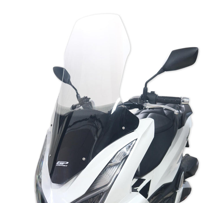 Cúpula de viaje GP Kompozit parabrisas transparente compatible con Honda PCX125 / PCX150 2021-2024