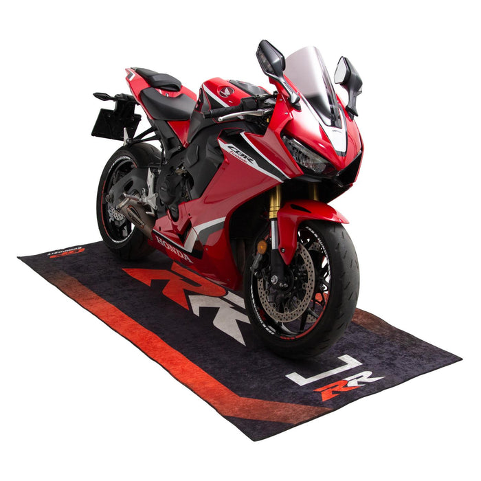 GP Kompozit Motorcycle Mat Black-Red Compatible For RR Universal