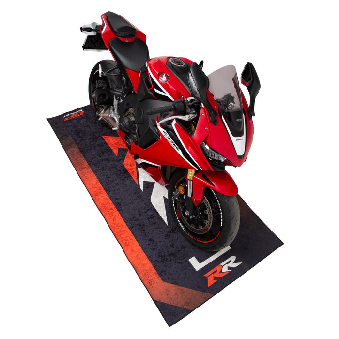 GP Kompozit Motorcycle Mat Black-Red Compatible For RR Universal