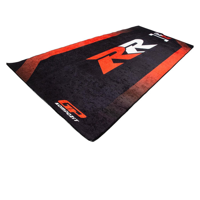 GP Kompozit Motorcycle Mat Black-Red Compatible For RR Universal