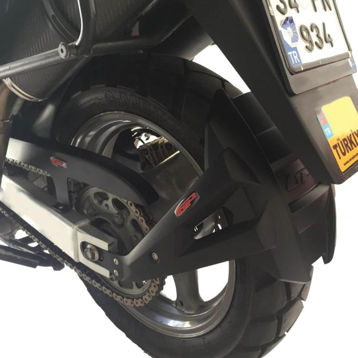 GP Kompozit Rear Wheel Fender Hugger Splash Guard Black Compatible For Honda XL1000V Varadero 2004-2014