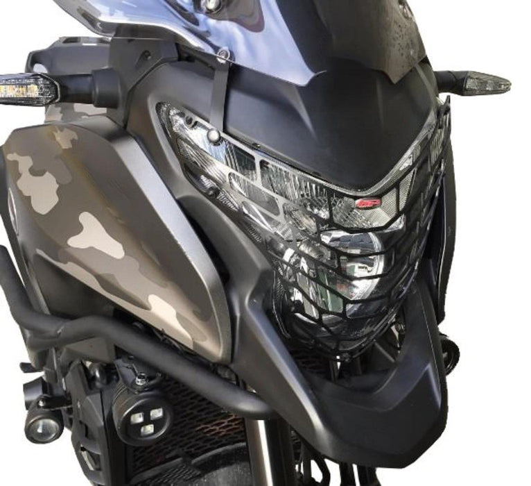 GP Kompozit Headlight Guard Black Compatible For Honda VFR1200 2012-2015
