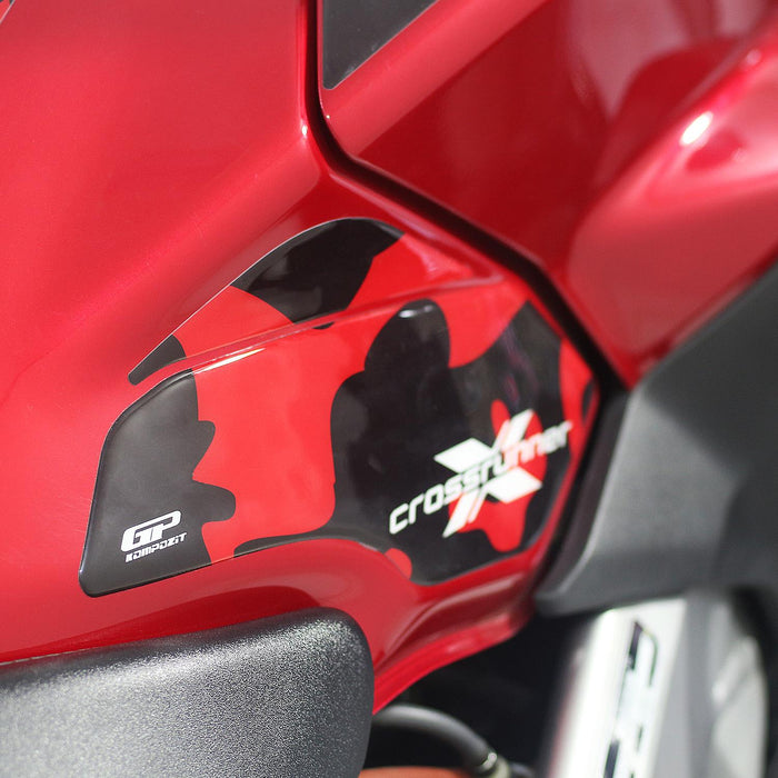GP Kompozit Tank Pad Set Gray Compatible For Honda VFR800X Crossrunner 2015-2020