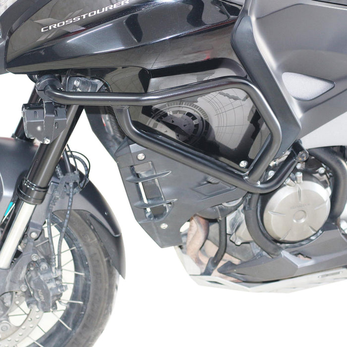 GP Kompozit Barras Protectoras de Motor Negras Compatibles con Honda VFR1200X Crosstourer 2012-2018