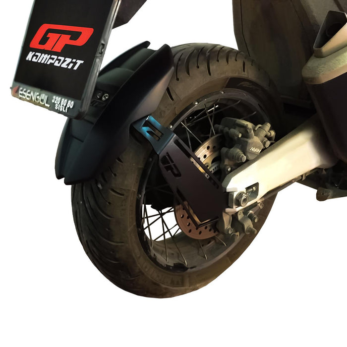 GP Kompozit Protector contra salpicaduras trasero negro compatible para Honda X-ADV 2017-2023 