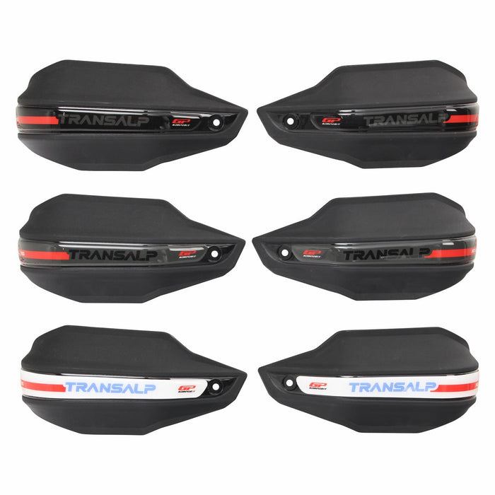 GP Kompozit Plastic Handguard Black Compatible For Honda XL750L Transalp 2023-2024 2023-2024