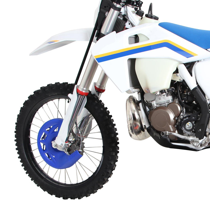 GP Kompozit Protector de disco delantero de plástico azul compatible con Husqvarna TE 250 2014-2023 