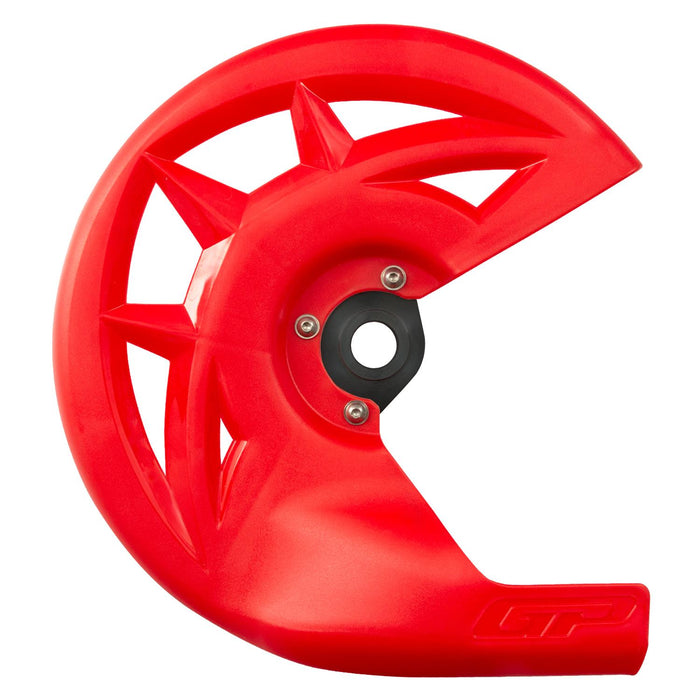 GP Kompozit Juego de protectores de disco delantero de plástico, color rojo, compatible con Husqvarna TE 250 2014-2023 