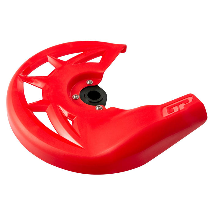 GP Kompozit Juego de protectores de disco delantero de plástico, color rojo, compatible con Husqvarna TE 250 2014-2023 