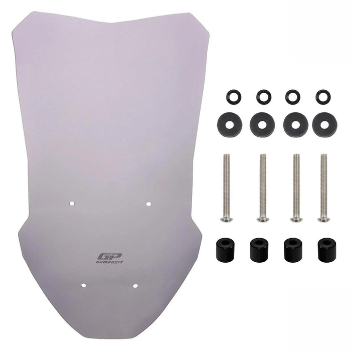 GP Kompozit Windshield Windscreen Smoked Compatible For Kanuni Seha 125 / 150 / 250  2022-2023
