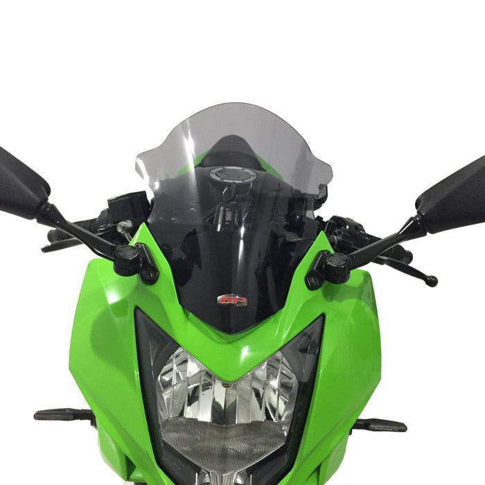 GP Kompozit Windshield Windscreen Smoked Compatible For Kawasaki Ninja 250SL 2015-2016