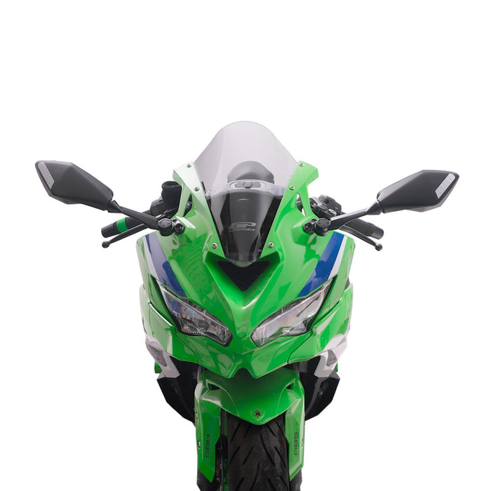 GP Kompozit Windshield Windscreen Smoked Compatible For Kawasaki ZX-4R / ZX-4RR  2024