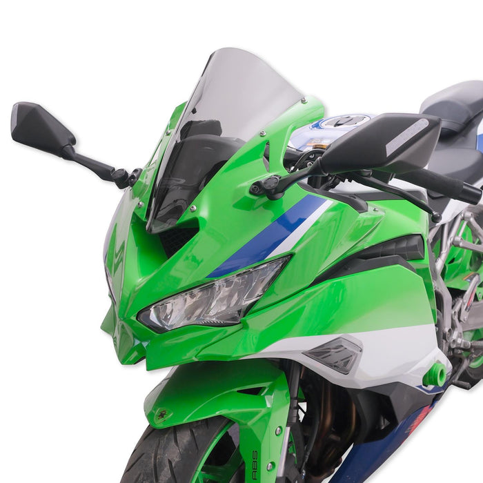 GP Kompozit Windshield Windscreen Smoked Compatible For Kawasaki ZX-4R / ZX-4RR  2024