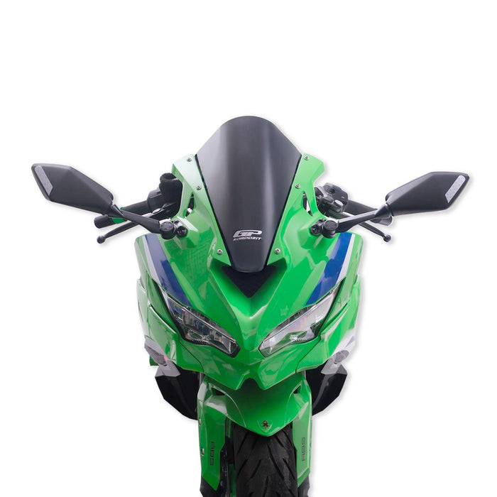 GP Kompozit Windshield Windscreen Black Compatible For Kawasaki ZX-4R / ZX-4RR  2024